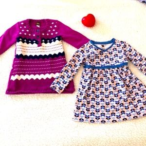 Tea Collection brand 12-18 months long sleeve dress /sweater dress bundle